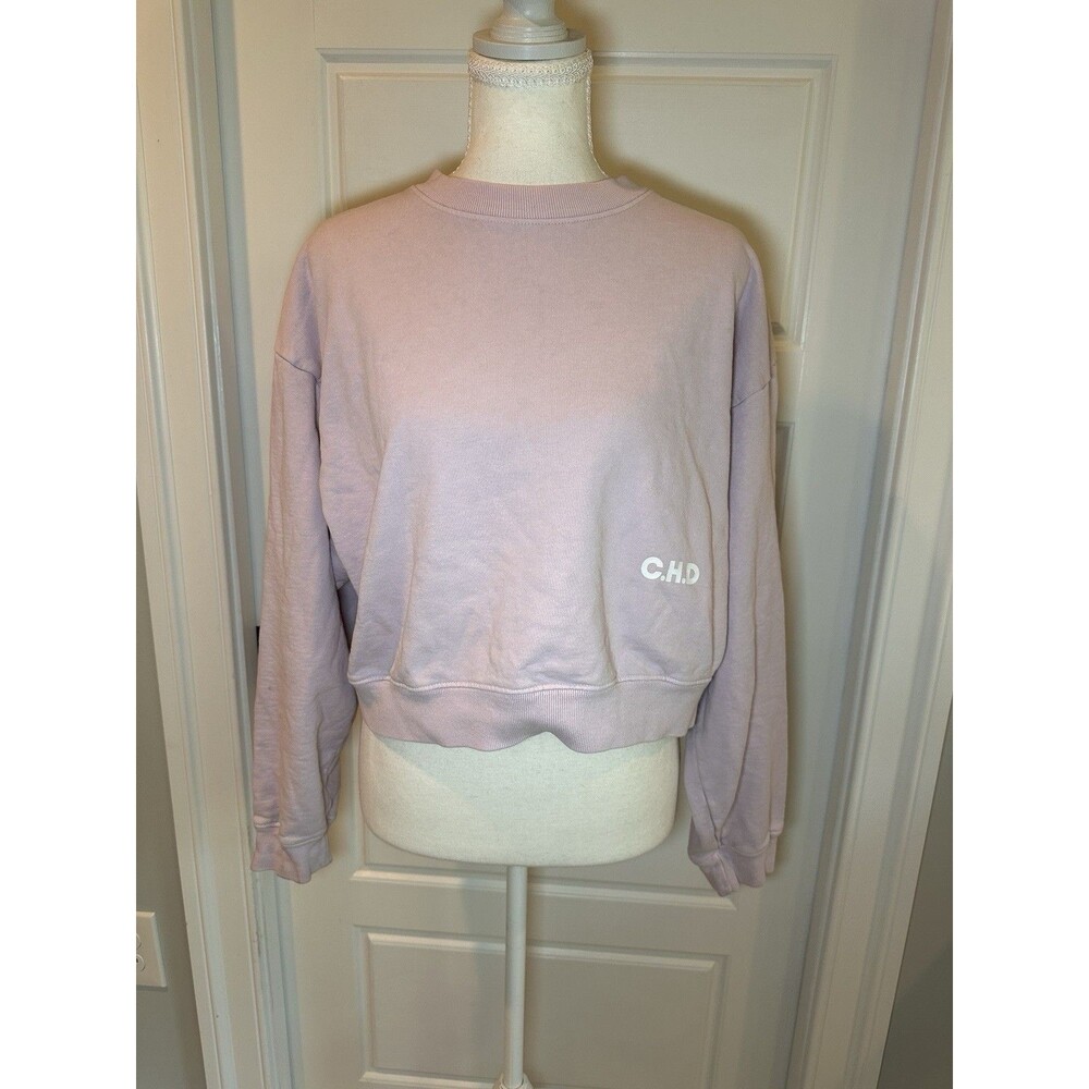 Call Her Daddy Cropped Sweatshirt Alex Cooper Lavender Size Small Pullover